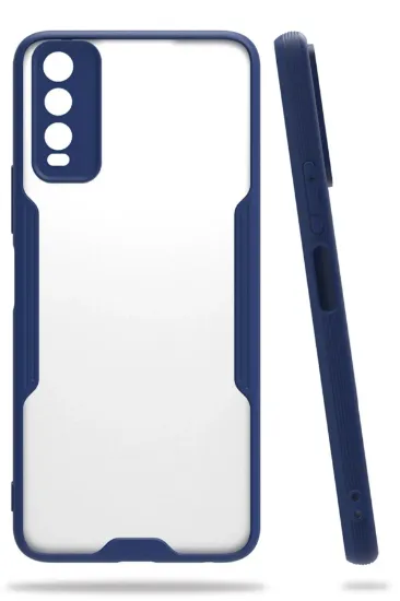 Newface Vivo Y11S Kılıf Platin Silikon - Lacivert resmi
