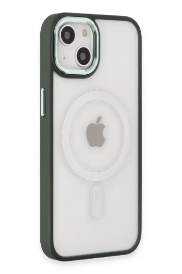 Newface iPhone 15 Kılıf Room Magneticsafe Silikon - Köknar Yeşili resmi