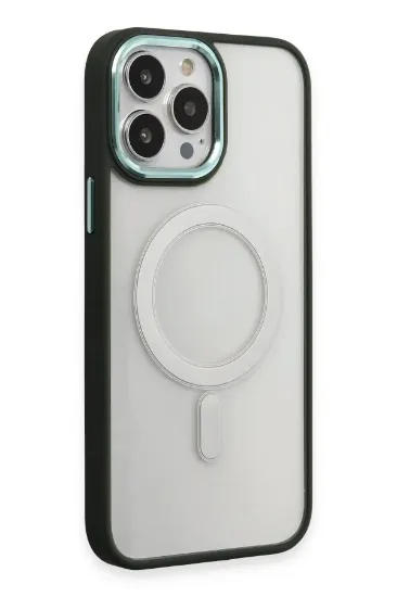 Newface iPhone 15 Pro Kılıf Room Magneticsafe Silikon - Köknar Yeşili resmi