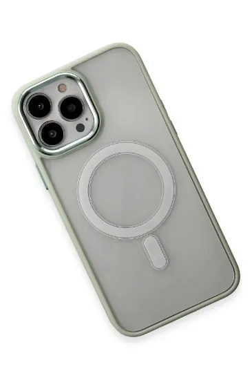 Newface iPhone 15 Pro Kılıf Room Magneticsafe Silikon - Su Yeşili resmi