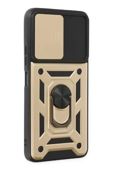 Newface Xiaomi Poco X3 GT Kılıf Pars Lens Yüzüklü Silikon - Gold resmi