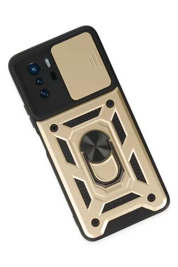 Newface Xiaomi Poco X3 GT Kılıf Pars Lens Yüzüklü Silikon - Gold resmi