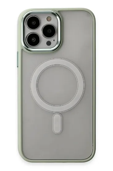 Newface iPhone 15 Pro Max Kılıf Room Magneticsafe Silikon - Su Yeşili resmi