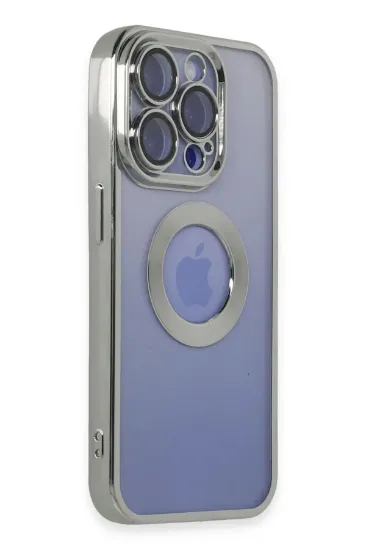 Newface iPhone 15 Pro Max Kılıf Slot Silikon - Gümüş resmi