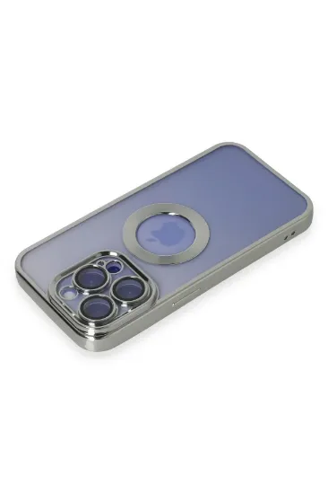 Newface iPhone 15 Pro Max Kılıf Slot Silikon - Gümüş resmi