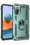 Newface Xiaomi Redmi Note 10 Pro Kılıf Sofya Yüzüklü Silikon Kapak - Yeşil resmi