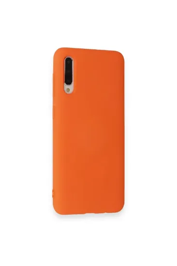Newface Samsung Galaxy A70 Kılıf Nano içi Kadife Silikon - Turuncu resmi