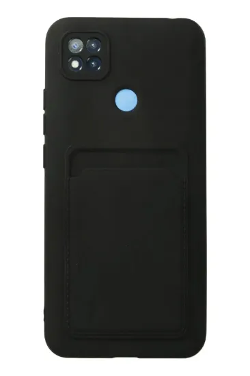 Newface Xiaomi Redmi 9C Kılıf Kelvin Kartvizitli Silikon - Siyah resmi