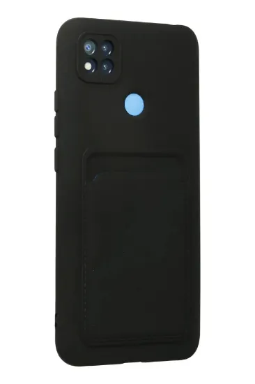 Newface Xiaomi Redmi 9C Kılıf Kelvin Kartvizitli Silikon - Siyah resmi