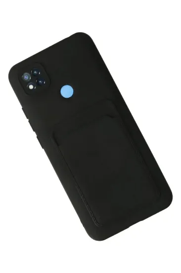 Newface Xiaomi Redmi 9C Kılıf Kelvin Kartvizitli Silikon - Siyah resmi