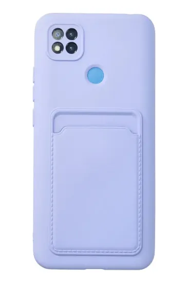 Newface Xiaomi Redmi 9C Kılıf Kelvin Kartvizitli Silikon - Lila resmi