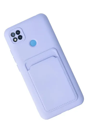 Newface Xiaomi Redmi 9C Kılıf Kelvin Kartvizitli Silikon - Lila resmi