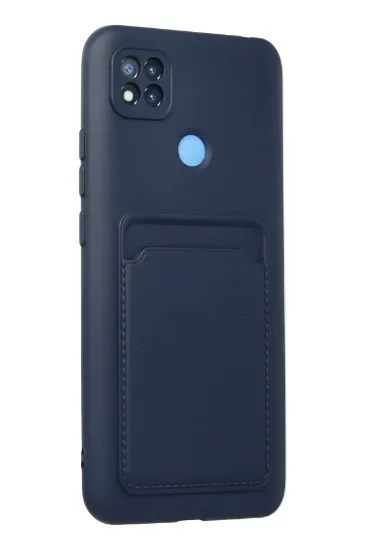 Newface Xiaomi Redmi 9C Kılıf Kelvin Kartvizitli Silikon - Lacivert resmi