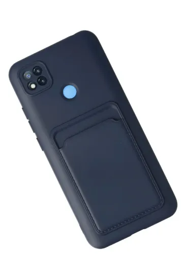 Newface Xiaomi Redmi 9C Kılıf Kelvin Kartvizitli Silikon - Lacivert resmi