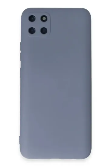 Newface Realme C11 Kılıf Nano içi Kadife Silikon - Gri resmi