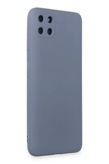 Newface Realme C11 Kılıf Nano içi Kadife Silikon - Gri resmi