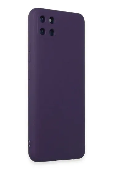 Newface Realme C11 Kılıf Nano içi Kadife Silikon - Mor resmi