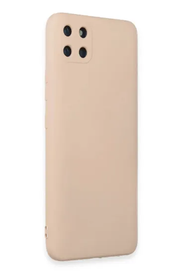 Newface Realme C11 Kılıf Nano içi Kadife Silikon - Pudra resmi
