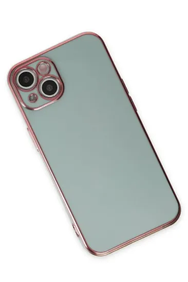 Newface iPhone 15 Kılıf Volet Silikon - Açık Yeşil resmi