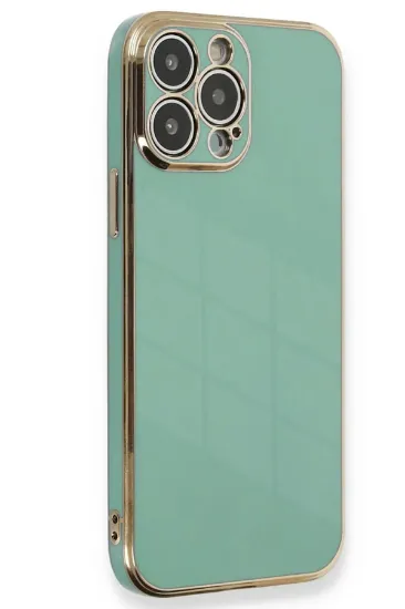 Newface iPhone 15 Pro Kılıf Volet Silikon - Açık Yeşil resmi