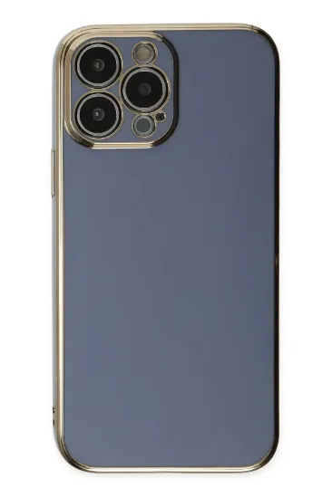 Newface iPhone 15 Pro Max Kılıf Volet Silikon - Mavi resmi