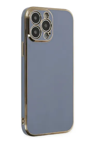Newface iPhone 15 Pro Max Kılıf Volet Silikon - Mavi resmi