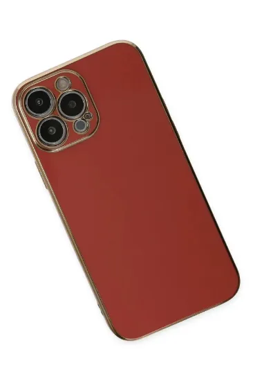 Newface iPhone 15 Pro Max Kılıf Volet Silikon - Kırmızı resmi