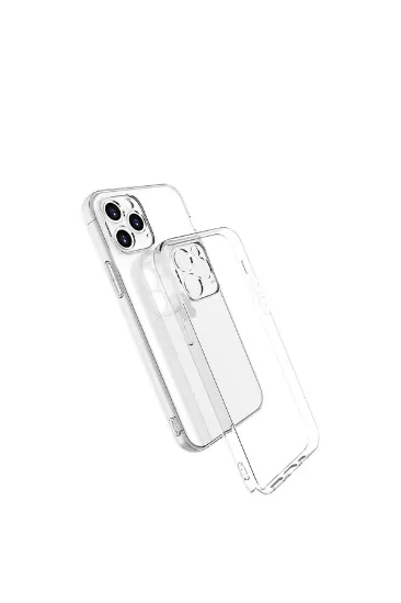 Newface iPhone 15 Pro Max Kılıf Lüx Şeffaf Silikon resmi