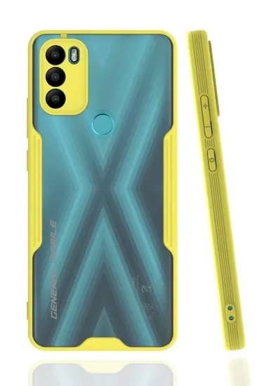 Newface General Mobile GM 21 Plus Kılıf Platin Silikon - Sarı resmi