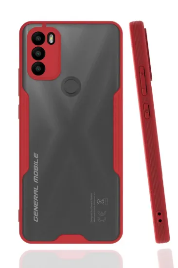 Newface General Mobile GM 21 Plus Kılıf Platin Silikon - Kırmızı resmi