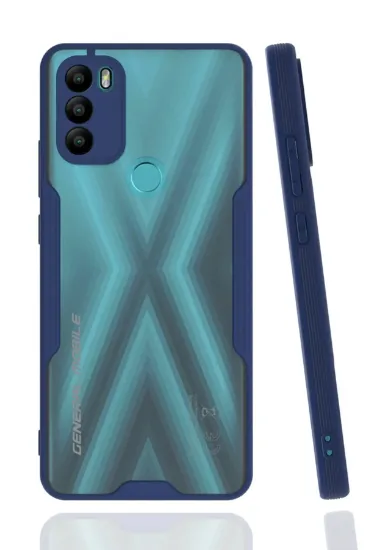 Newface General Mobile GM 21 Plus Kılıf Platin Silikon - Lacivert resmi