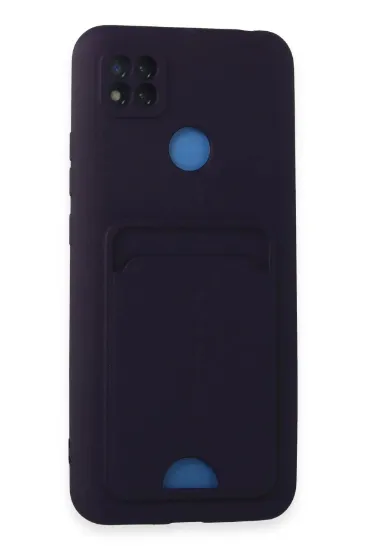 Newface Xiaomi Redmi 9C Kılıf Kelvin Kartvizitli Silikon - Derin Mor resmi