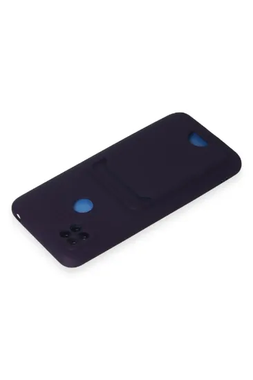Newface Xiaomi Redmi 9C Kılıf Kelvin Kartvizitli Silikon - Derin Mor resmi