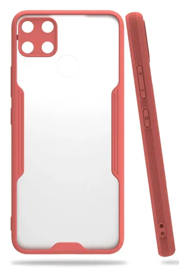 Newface Realme C15 Kılıf Platin Silikon - Pembe resmi