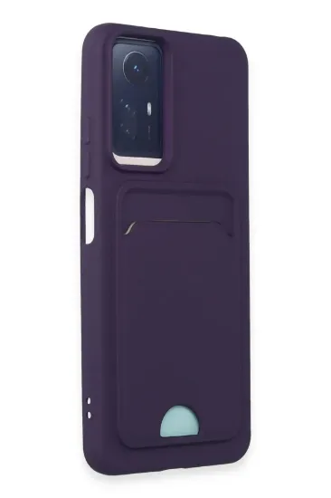 Newface Xiaomi Redmi Note 11S Kılıf Kelvin Kartvizitli Silikon - Derin Mor resmi