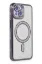 Newface iPhone 15 Kılıf Joke Simli Magneticsafe Kılıf - Derin Mor resmi