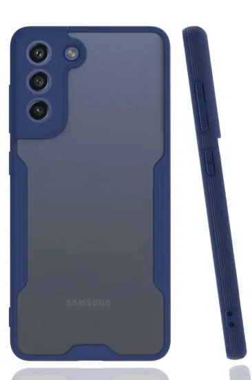 Newface Samsung Galaxy S21 FE Kılıf Platin Silikon - Lacivert resmi