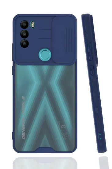 Newface General Mobile GM 21 Plus Kılıf Platin Kamera Koruma Silikon - Lacivert resmi