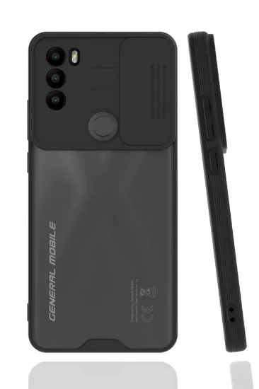 Newface General Mobile GM 21 Plus Kılıf Platin Kamera Koruma Silikon - Siyah resmi