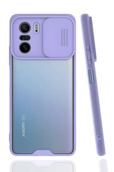 Newface Xiaomi Poco F3 Kılıf Platin Kamera Koruma Silikon - Lila resmi