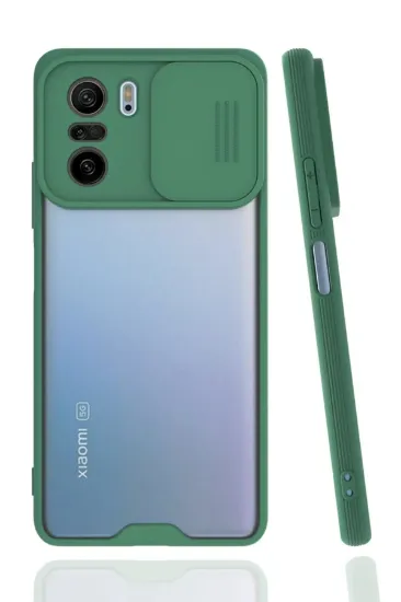 Newface Xiaomi Poco F3 Kılıf Platin Kamera Koruma Silikon - Yeşil resmi