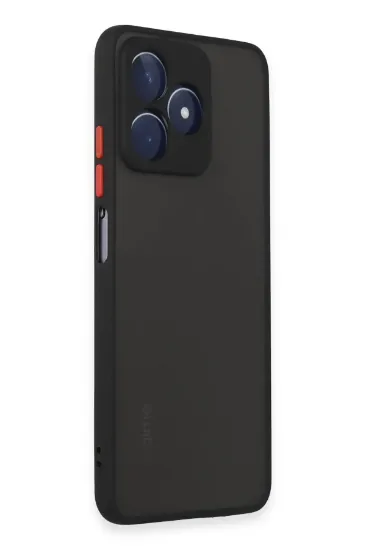 Newface Realme C53 Kılıf Montreal Silikon Kapak - Siyah resmi