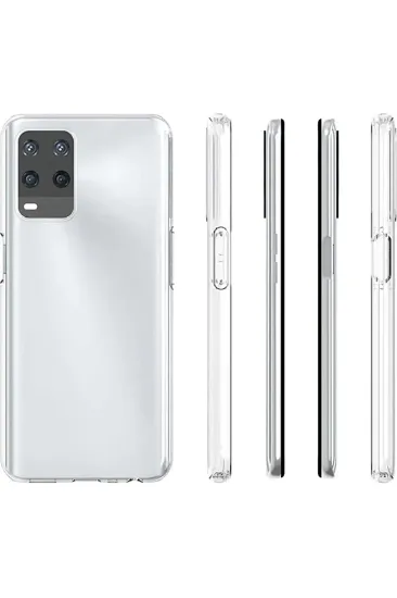 Newface Oppo A54 4G Kılıf Lüx Şeffaf Silikon resmi
