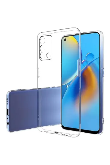 Newface Oppo A74 4G Kılıf Lüx Şeffaf Silikon resmi