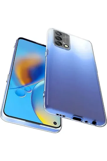 Newface Oppo A74 4G Kılıf Lüx Şeffaf Silikon resmi