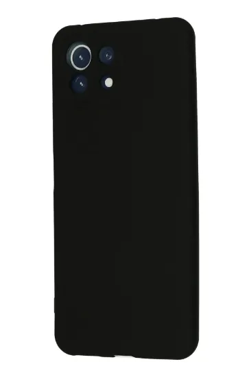 Newface Xiaomi Mİ 11 Lite Kılıf Nano içi Kadife Silikon - Siyah resmi