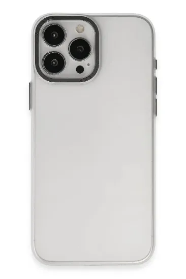 Newface iPhone 15 Pro Max Kılıf Modos Metal Kapak - Şeffaf resmi