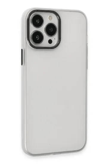 Newface iPhone 15 Pro Max Kılıf Modos Metal Kapak - Şeffaf resmi