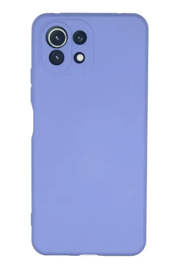 Newface Xiaomi Mİ 11 Lite Kılıf Nano içi Kadife Silikon - Lila resmi