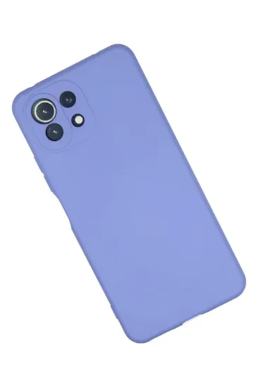 Newface Xiaomi Mİ 11 Lite Kılıf Nano içi Kadife Silikon - Lila resmi